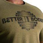 Better Bodies Recruit Tee, Army Green Melange