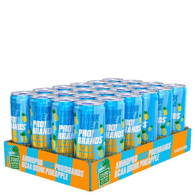 24 x BCAA Energidrikk 330 ml Pineapple