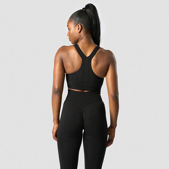 ICANIWILL Rush Seamless Sports Bra, Black