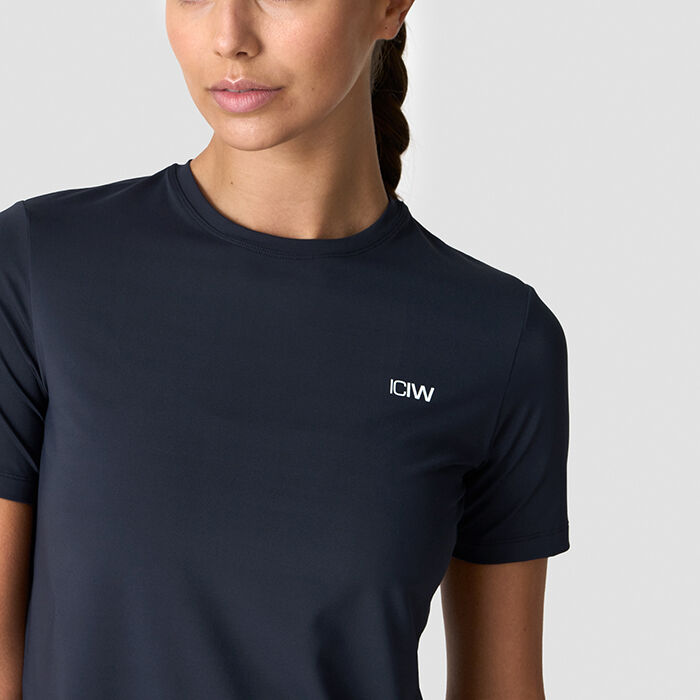 Training T-Shirt High Neck Wmn, Navy