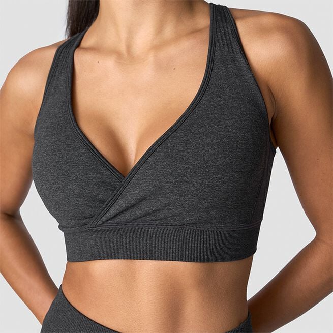 Soft Seamless Justerbar Sports-BH Grå