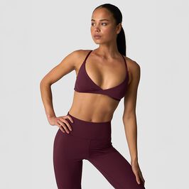 Nimble Twist Sports Bra, Dark Mahogany, L  Nimble Twist Sports-BH Mørkebrun