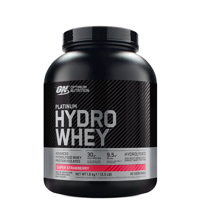 Platinum Hydro Whey Myseprotein 1,6 kg Super Strawberry