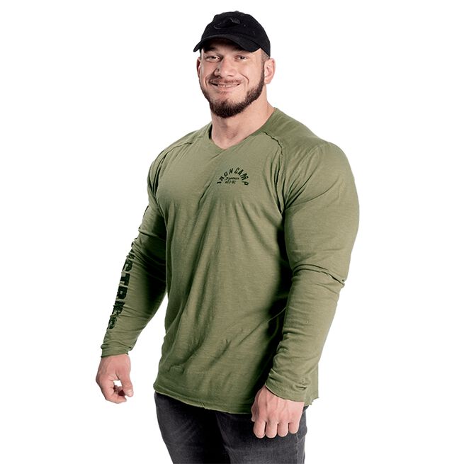Throwback LS Tee, Wash Green