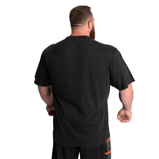 Vintage Original T-skjorte Vasket Svart Rød