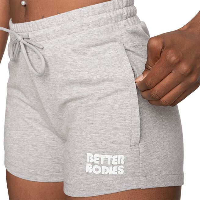 Better bodies Empire Soft Shorts, Light Grey Melange
