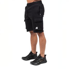 Hudson Cargo Sweat Shorts, Black, S  Hudson Cargo Treningsshorts Svart