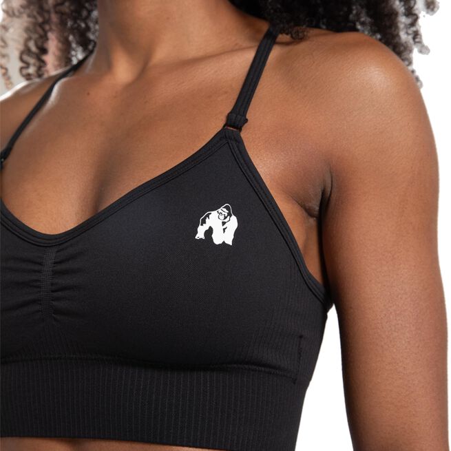 Olivia Seamless Sports Bra, Black