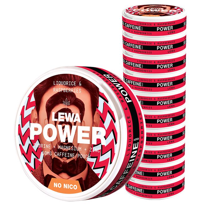 10 x LEWA Functional NoNic0 POWER Liquorice/Raspberries