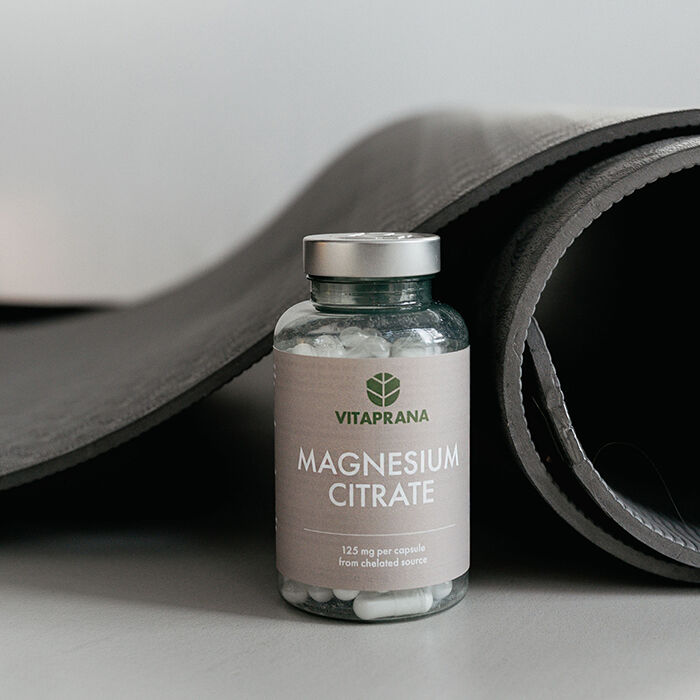 Magnesiumsitrat 125 mg 100 kapsler