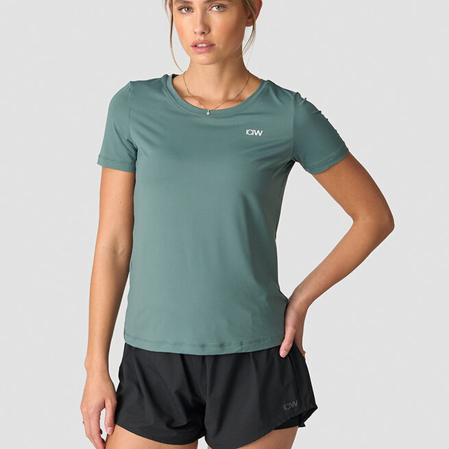 Training T-shirt Wmn, Dark Sage Green