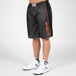 Wallace Mesh Shorts, Grey/Orange Wallace Mesh Shorts, Grey/Orange