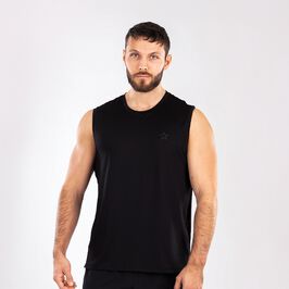 Star Mesh Tank, Black, L  Mesh-topp Svart