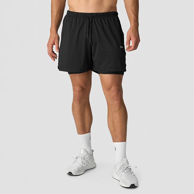 Stride 2-i-1 Shorts Svart