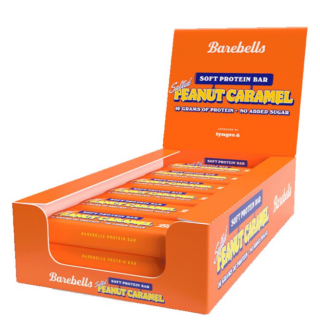 12 x Barebells Soft Bar, 55 g, Salted Peanut Caramel 