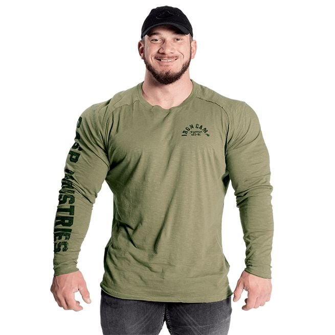 Gasp Throwback LS Tee Wash Green