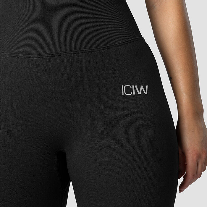 Scrunch Seamless Tights, Black