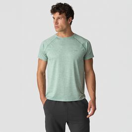 Training Mesh T-shirt, Light Faded Moss Melange, L  Trenings Mesh T-skjorte Lysegrønn