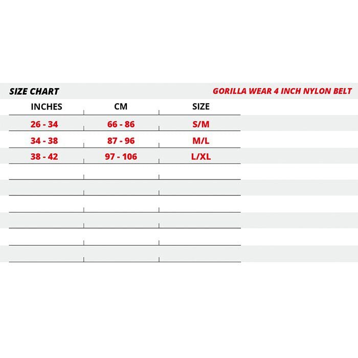 4 Inch L&oslash;ftebelte Nylon Svart