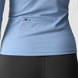 Everyday Long Sleeve 1/4 Stripe Zipper, Metal Blue, L  Everyday Langermet 1/4 Zip Genser Blå