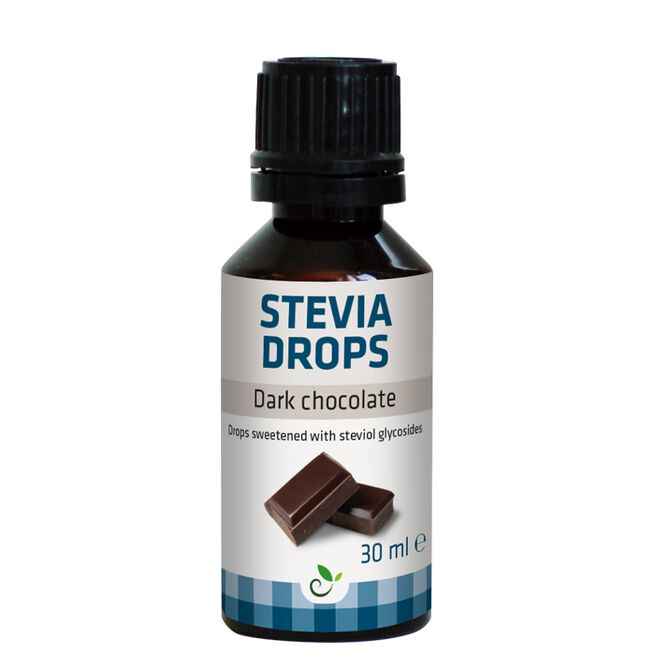 Stevia Dråper Mørk Sjokolade 30 ml