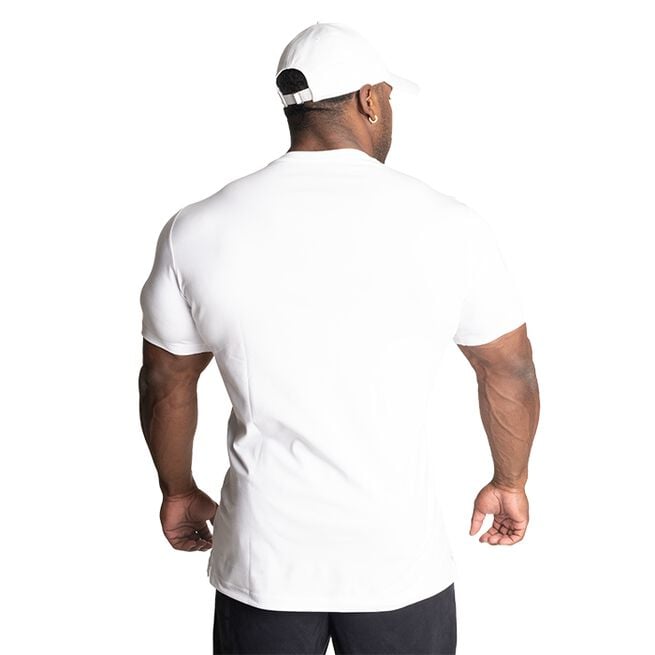 Better Bodies Basic Tapered Tee, White/Red