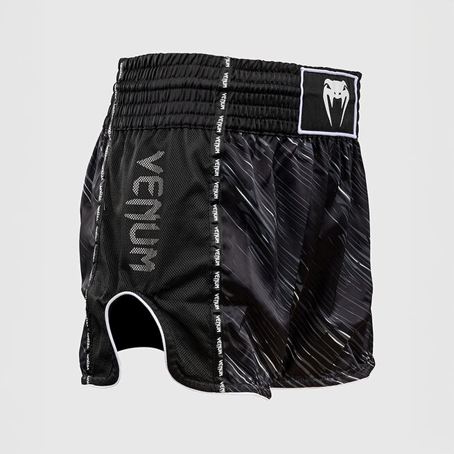 Rapid Muay Thai Shorts Svart Grå Hvit
