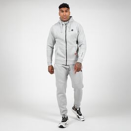 Leon Zipped Hoodie, Grey, S  Leon Zip Hettegenser Grå