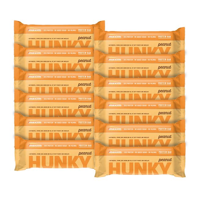 12 x Maxim Protein Bar, 55 g, Hunky Peanut 