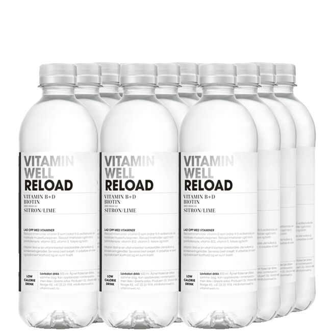 12 x Vitamin Well, 500ml, Norge