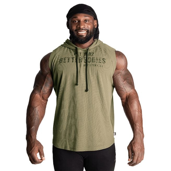 Better Bodies BB Thermal SL Hood Washed Green
