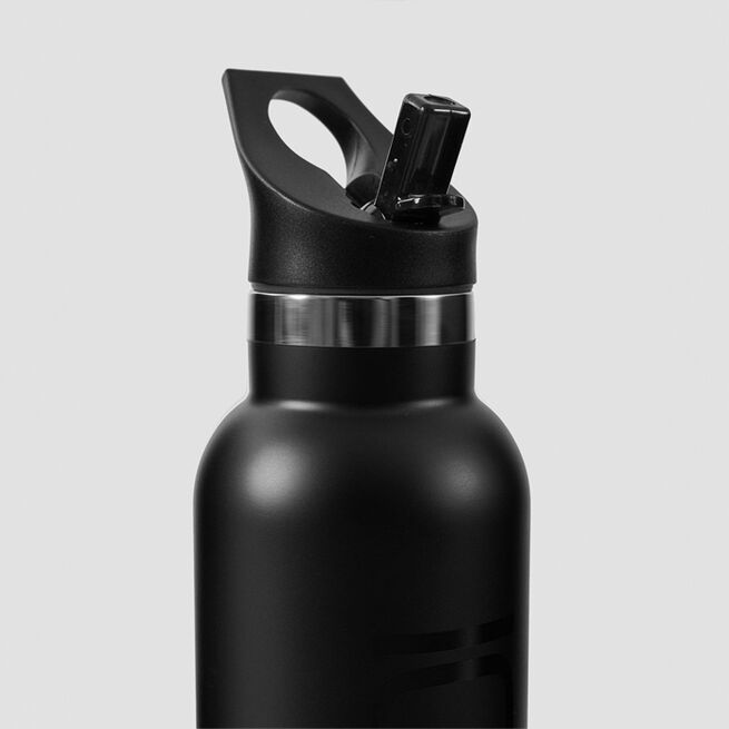 ICANIWILL Stainless Steel Water Bottle 600 ml Black