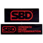 SBD Banner, Slogan, 6' x 1.5