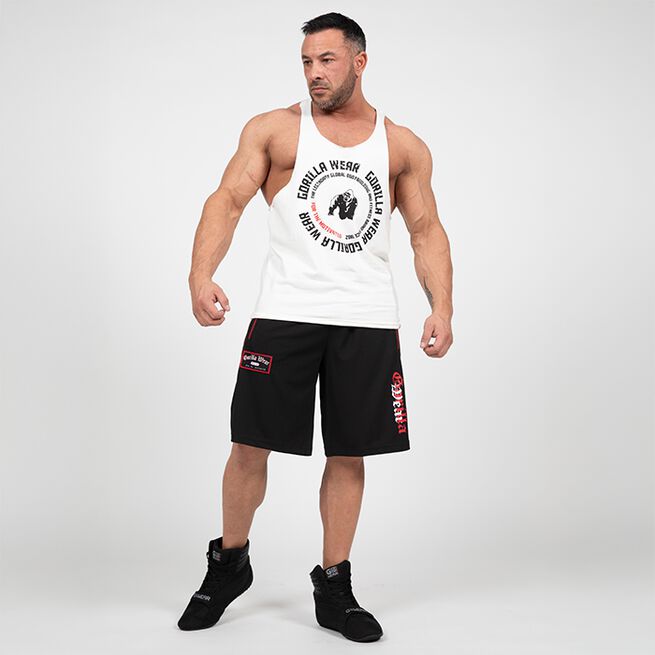 Marlow Mesh Shorts Svart Rød