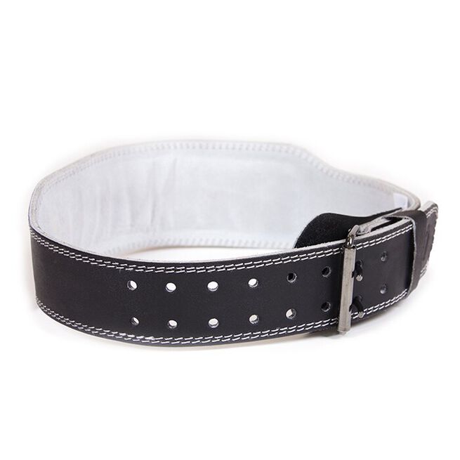 4 Inch Padded Leather Belt, black 