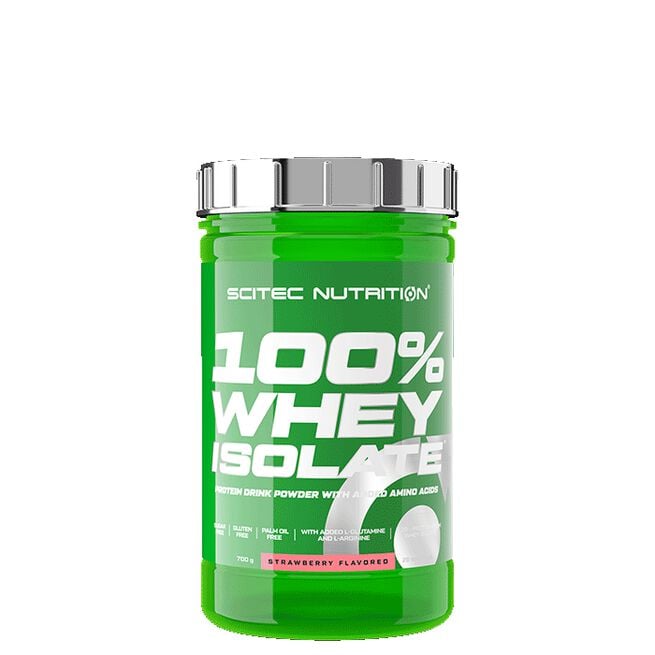 100% Whey Isolate Myseprotein 700 g Strawberry