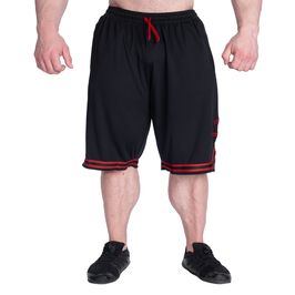 Basketball Iron Shorts, Black/Red, S  Basketshorts Svart Röd