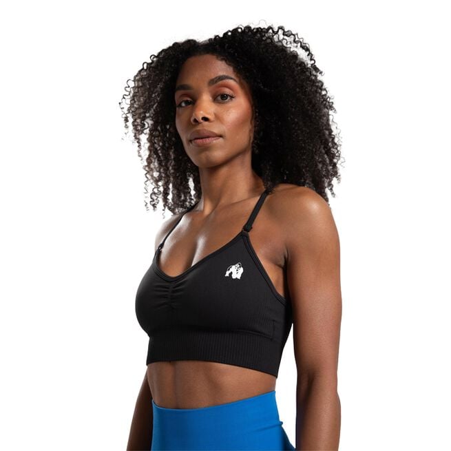 Olivia Seamless Sports Bra, Black