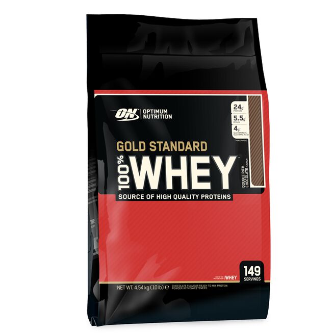100% Whey Gold Std, 4545 g, Double Rich Chocolate 