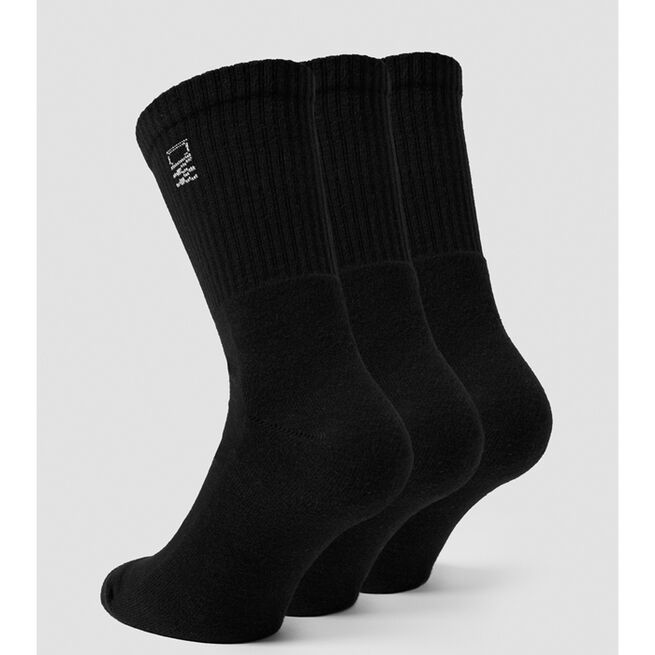 Training Socks 3-pack, Black