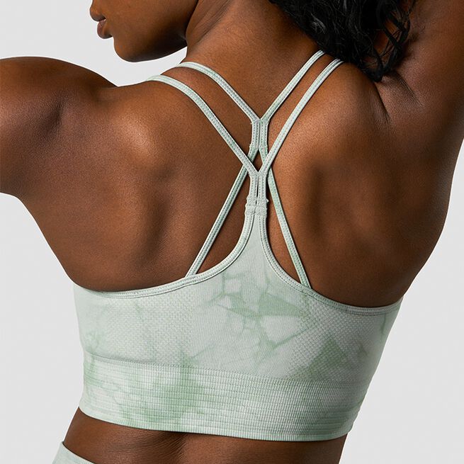 Define Seamless Tie Dye Sport-BH Grønn