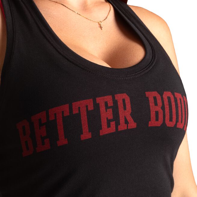 BB Crop Treningssinglet Svart Rød