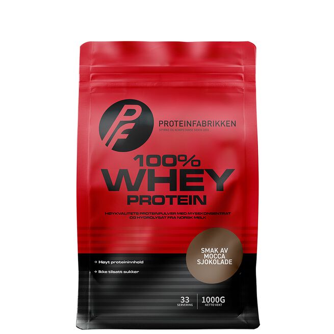 Whey 100% 1 kg Mocca Sjokolade