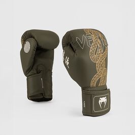 Venum Serpenti Boxing Gloves Kaki/Bronze/Ivory, 10oz  Serpenti Boksehansker Khaki Bronse Ivory