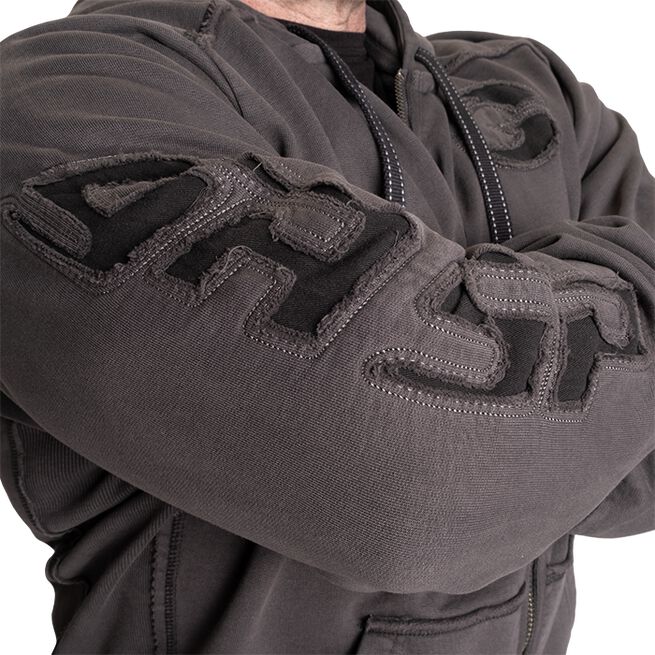 Pro Gym Hoodie Acid Wash Grå