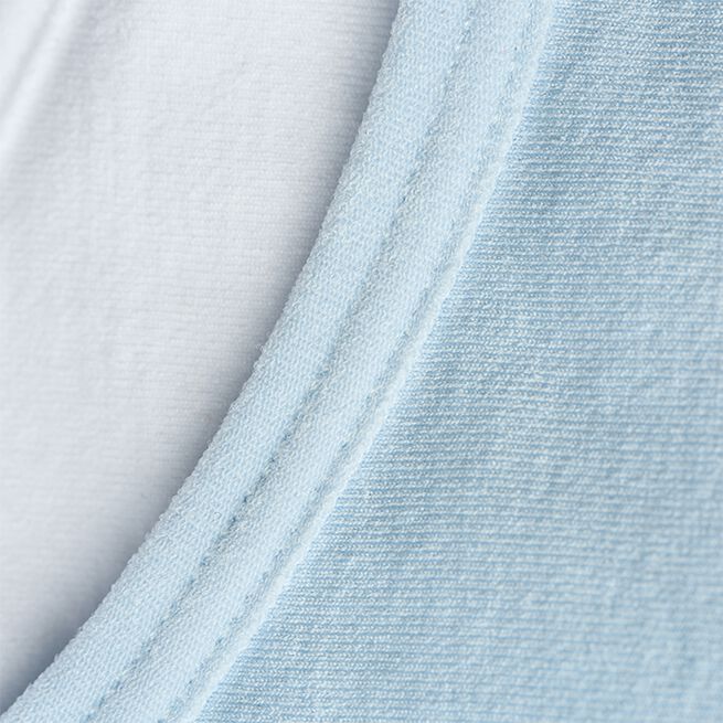 Mirage Sømløs Kort Topp Blå Hvit