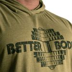 Better Bodies Titan LS Hood, Army Green Melange