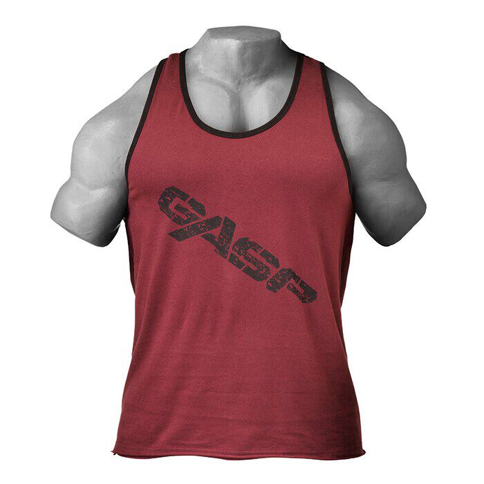 Vintage T-Back Linne M&oslash;rker&oslash;d