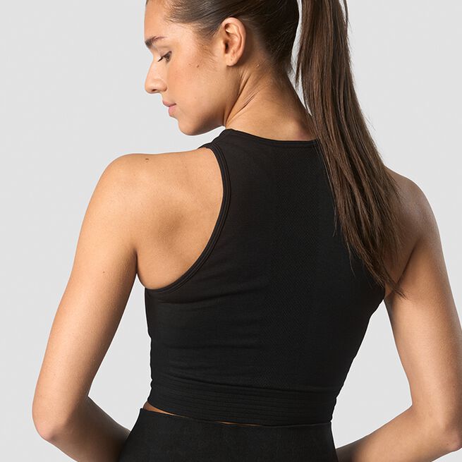 Define Seamless Cropped Topp Svart
