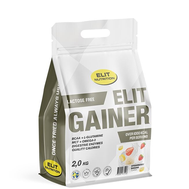 ELIT Gainer Laktosfri 2 kg Strawberry Banana
